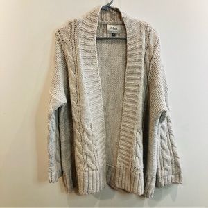 COTTON ON KNITWEAR Sz  S Oversized Open Front Braid Cardigan Australian Design